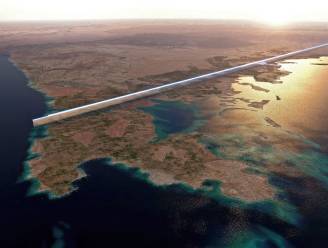 IN BEELD. Futuristische verticale wolkenkrabbers van 120 km lang zullen verrijzen in Saudi-Arabië