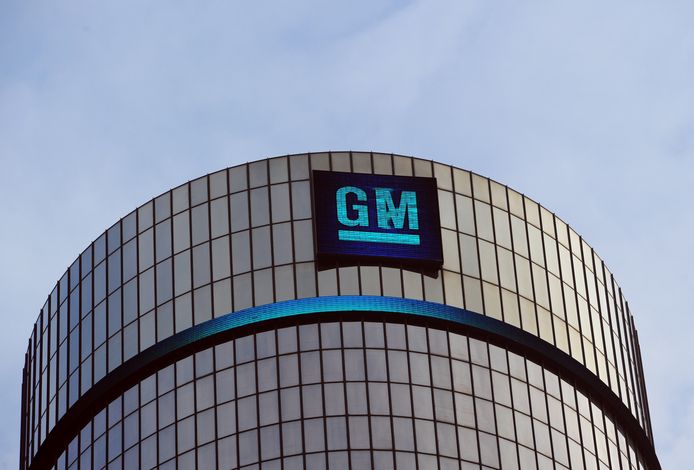 Het hoofdkantoor van GM in Detroit.