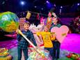 Mauro Degroote (12) uit Deerlijk, met de lolly. Hij mocht Charlie spelen in ‘Charlie and the Chocolate Factory’, een musical van regisseurs Stany Crets en Floris Devooght.