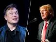 Elon Musk (links) en Donald Trump (rechts)