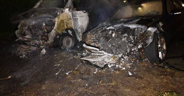 Twee auto‘s gaan in vlammen op in Hengelo, mogelijke brandstichting.