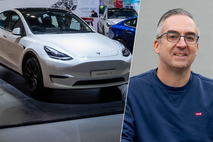 Onze journalist Stefan Vanderstraeten waagt zich aan de Tesla Y, de bestverkochte auto van België.