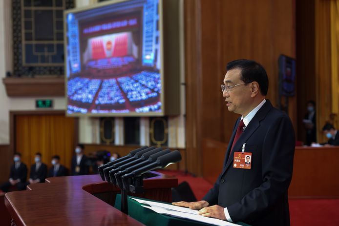De afscheidnemende regeringsleider Li Keqiang