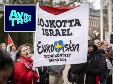 Demonstratie bij AvroTros-gebouw tegen deelname Israël aan songfestival  