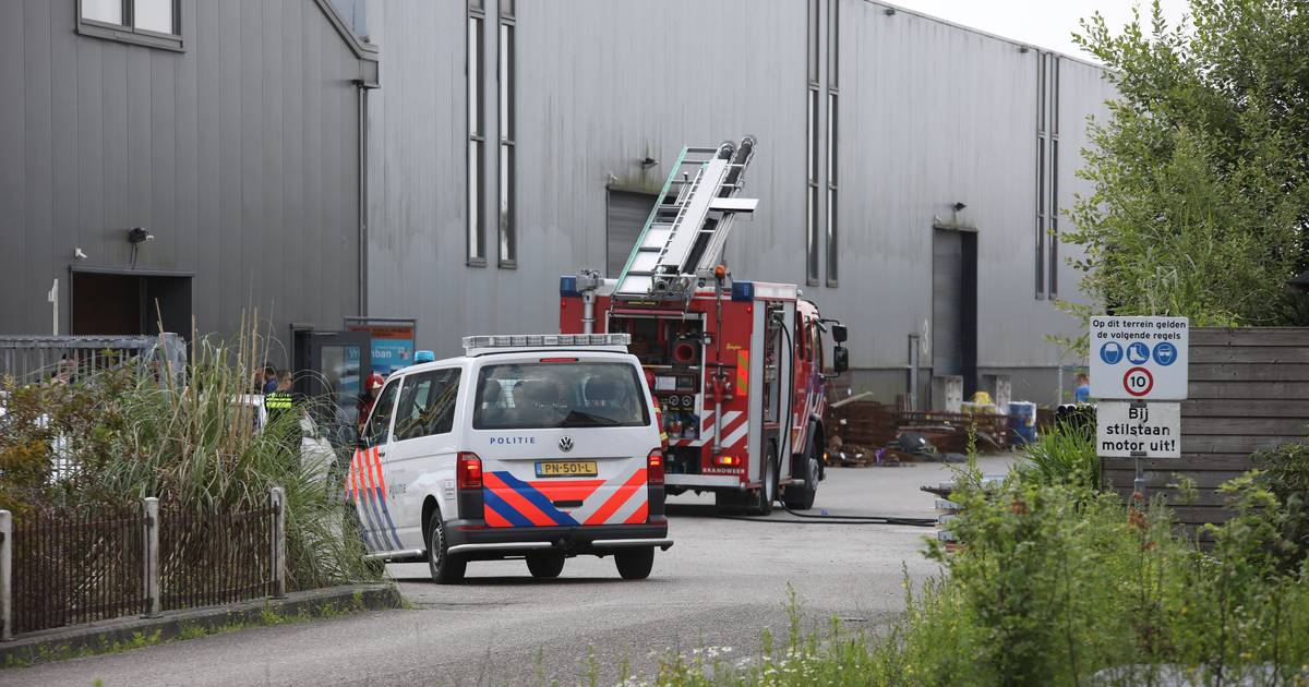 Brand bij betonfabriek op Achter de Wal in Zuidbroek snel onder controle