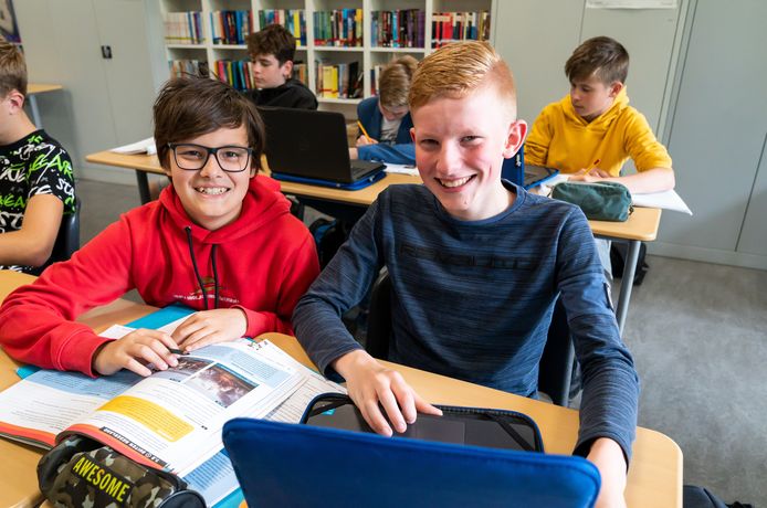 Leerlingen op het vmbo van Aeres in Emmeloord.