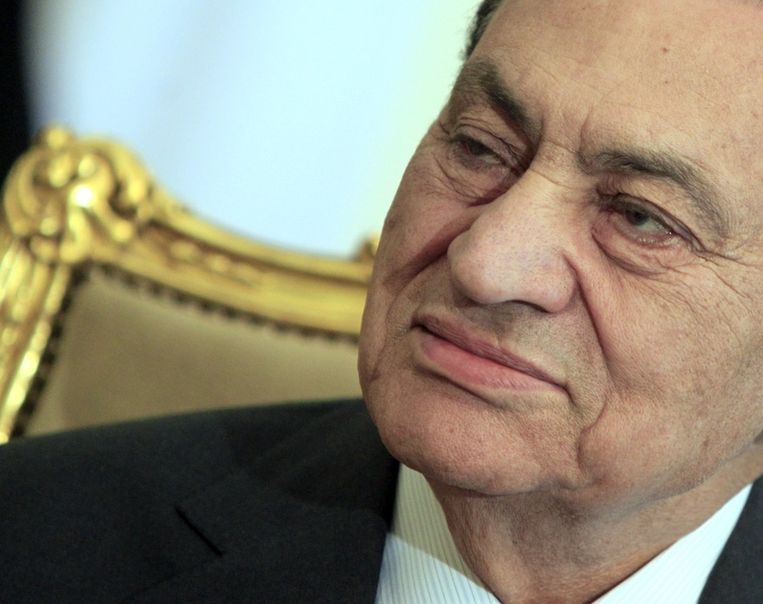 Ex-president Hosni Mubarak van Egypte. Beeld ap