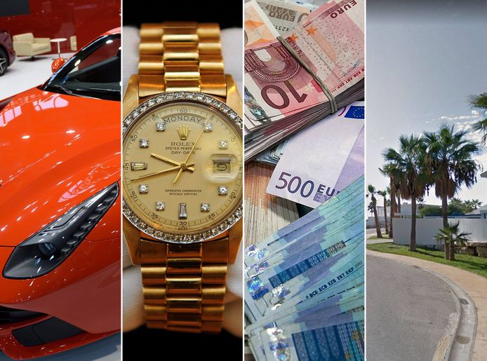 Het verdiende geld werd gestoken in auto’s, horloges en panden.