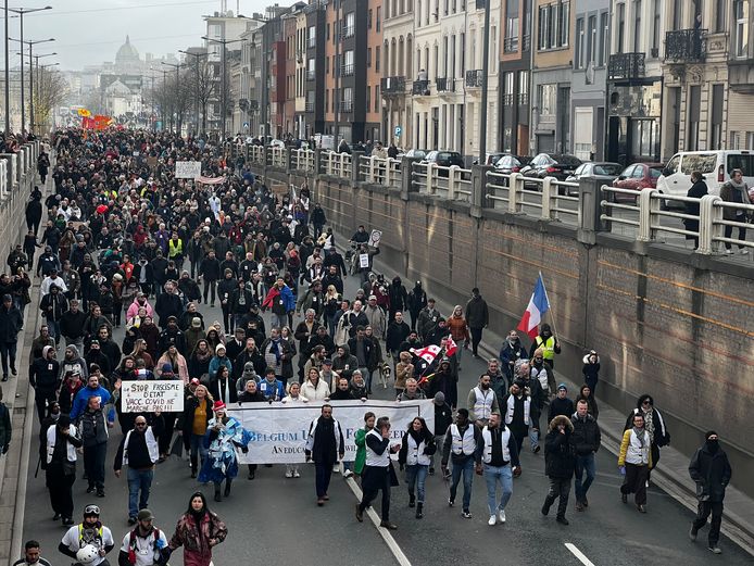 Betoging Brussel Belgium United For Freedom