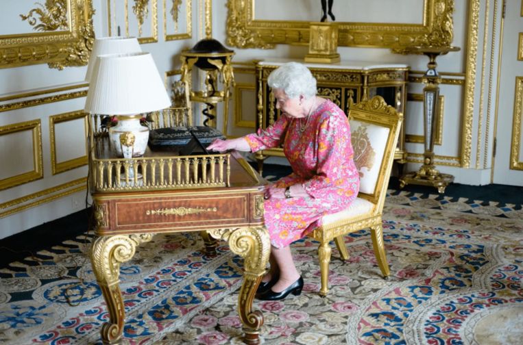 Queen Elizabeth II tech savy Beeld Getty Images