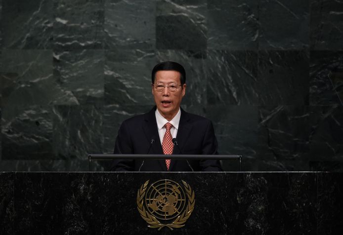 Zhang Gaoli werd door Shuai Peng beschuldigd van seksueel misbruik.