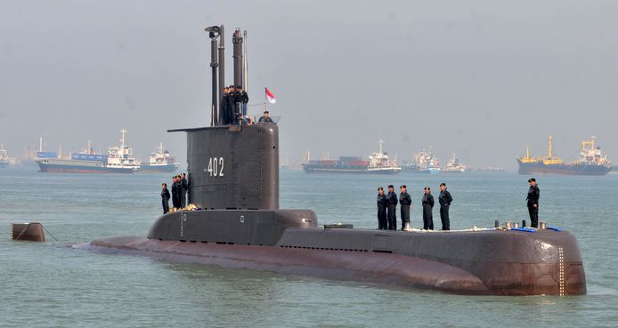 De verdwenen Indonesische KRI Nanggala-402 in betere tijden.