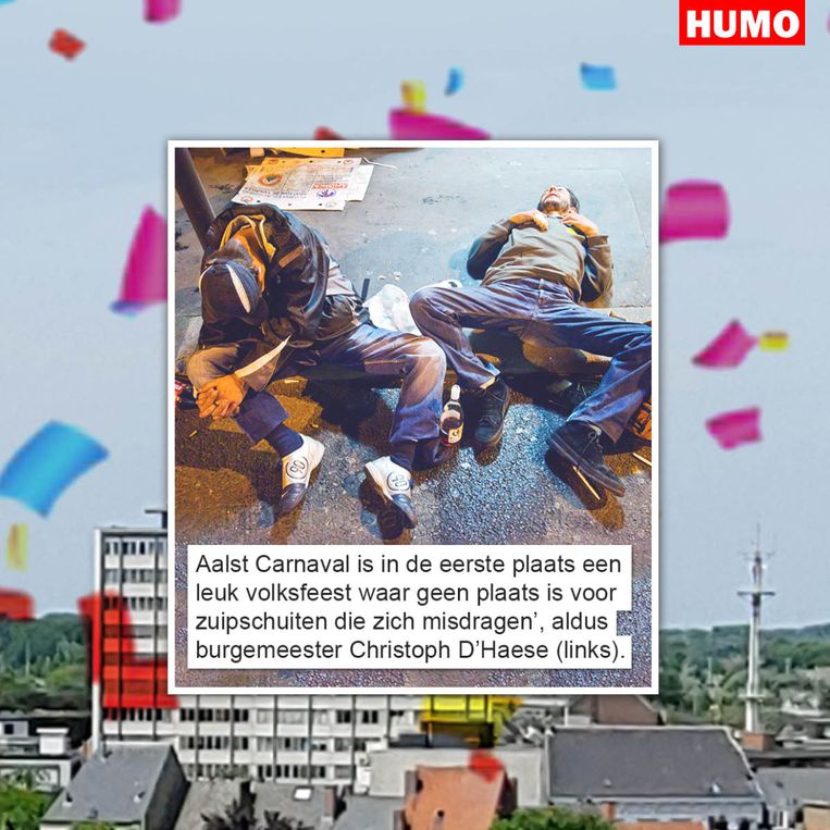 Gat van de wereld op Aalst Carnaval Beeld Humo