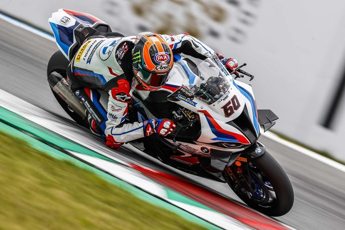 Michael van der Mark werd zaterdag op zijn BMW vierde in Assen.