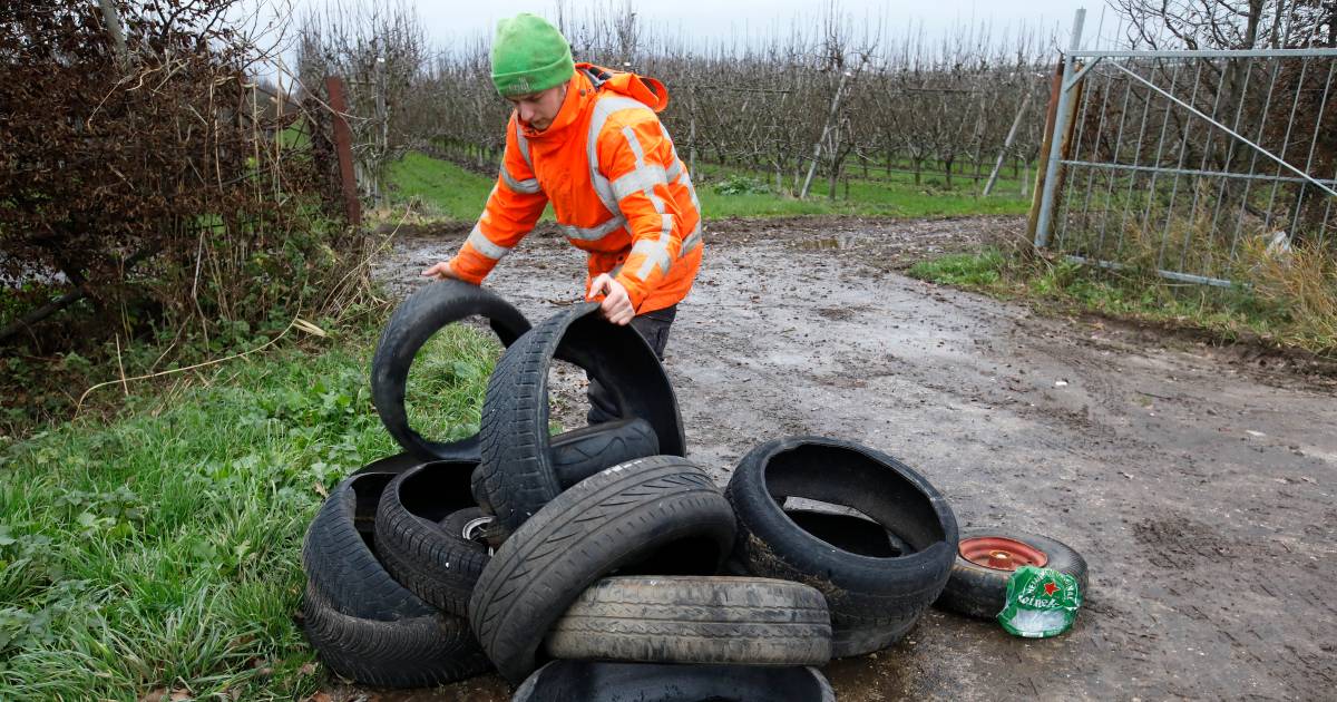 Voor de derde keer in een maand illegale afvaldump bij fruitteler in Dodewaard - De Gelderlander