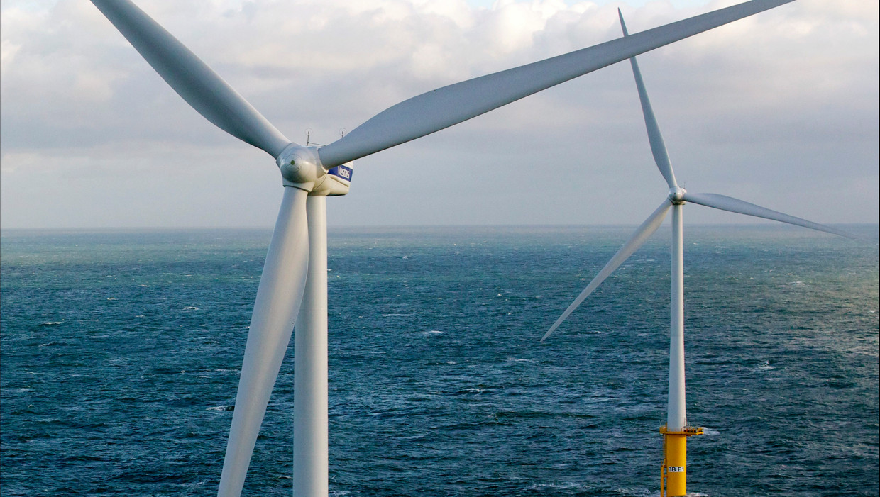 Windmolenpark in Belgie. Beeld Photo News
