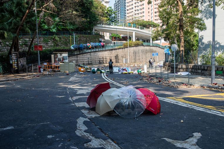 Het antiregeringsprotest in Hong Kong blijft aanhouden. Beeld Photo News