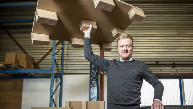 Nick ontwikkelt kartonnen pallets: ‘Geen handen vol met splinters’