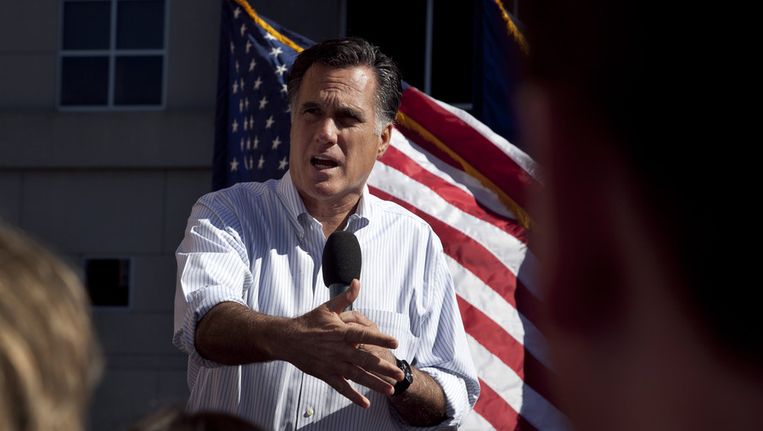 Mitt Romney, begin april. Beeld AP