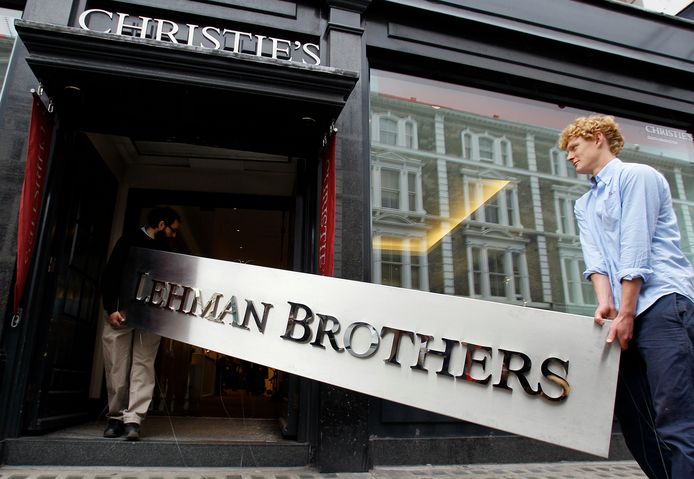 Zakenbank Lehman Brothers ging in 2008 failliet.