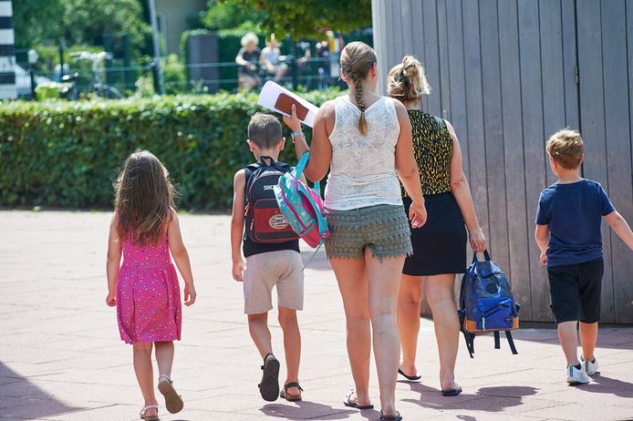 Basisschool De Evenaar te Oss gaat per direct dicht vanwege meerdere besmettingen met het coronavirus. De foto is eerder gemaakt.