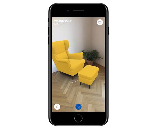 De app IKEA Place laat je virtuele meubels testen in een echte ruimte