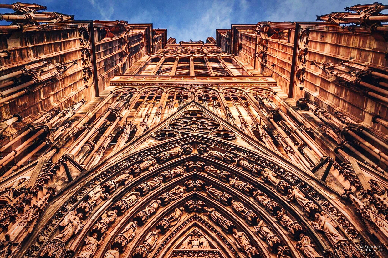 De Onze-Lieve-Vrouwekathedraal in Straatsburg.  Beeld Getty Images/EyeEm