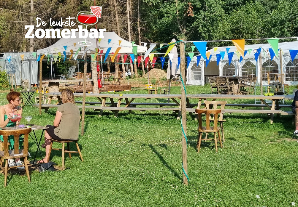 TERRASTIP. Zomerbar BAR BIER in de bossen van Serskamp bourgondisch