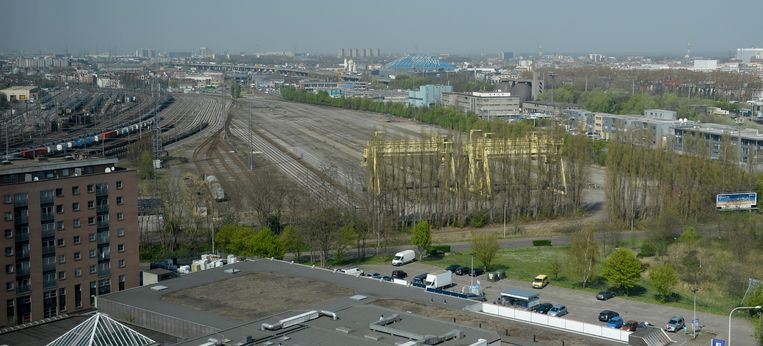 Park Spoor Oost in april 2014. Beeld BELGA