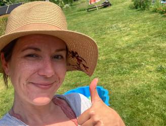 Katrin (38) uit Kontich wint zwembad van zo’n 100.000 euro: “Onze kindjes dromen hier al zo lang van”