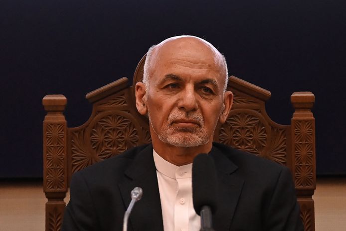 De Afghaanse president Ashraf Ghani.