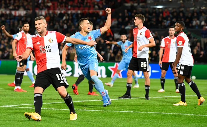 Highlights and goals: Slavia Praha 1-3 Feyenoord in Conference League  2021-22