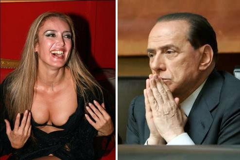 Callgirl Patrizia D'Addario beweert dat ze een nachtje met Berlusconi heeft doorgebracht en wil dat op de Rai komen vertellen.