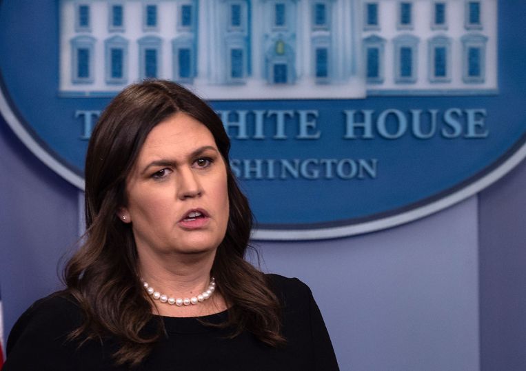 Het personeel van The Red Hen zag Sarah Huckabee Sanders zitten in het restaurant, stemde erover en vervolgens bracht eigenaar Stephanie Wilkinson op het buitenplaatsje de boodschap over: het is beter als u gaat. Beeld AFP