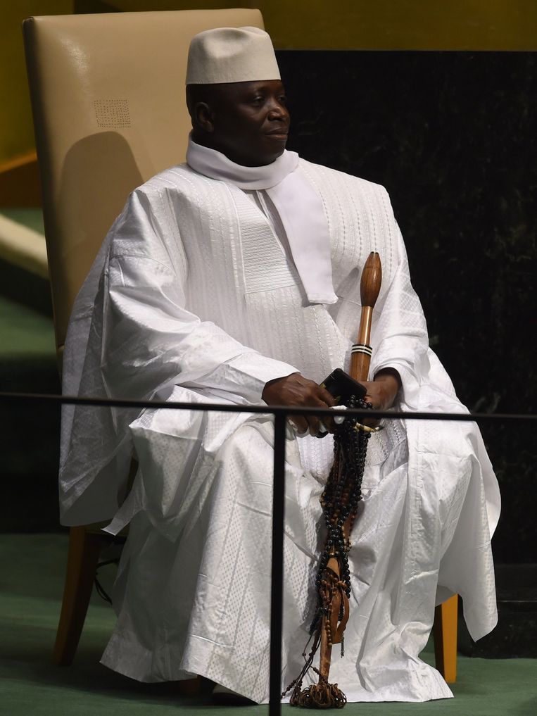 Oud-dictator van Gambia Yahya Jammeh. Beeld ANP 