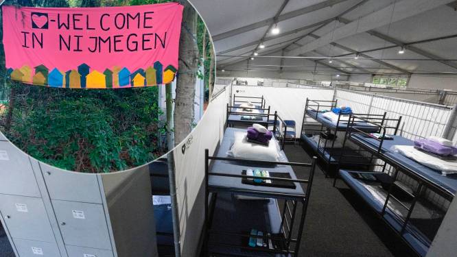 ‘Welcome in Nijmegen’: eerste 60 asielzoekers komen aan bij crisisopvang in manege