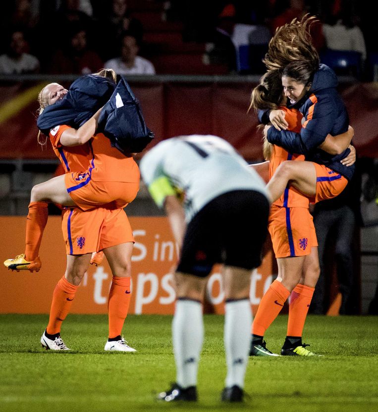 België is met 1-2 verslagen, Nederland is groepswinnaar. Beeld anp