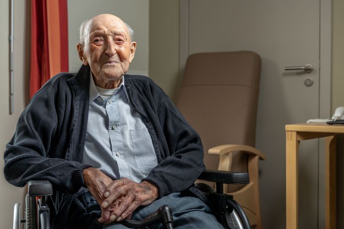 Jaak Broekx (109), de oudste man van ons land.