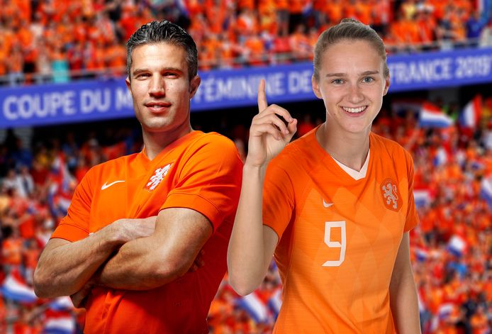 Robin van Persie en Vivianne Miedema.