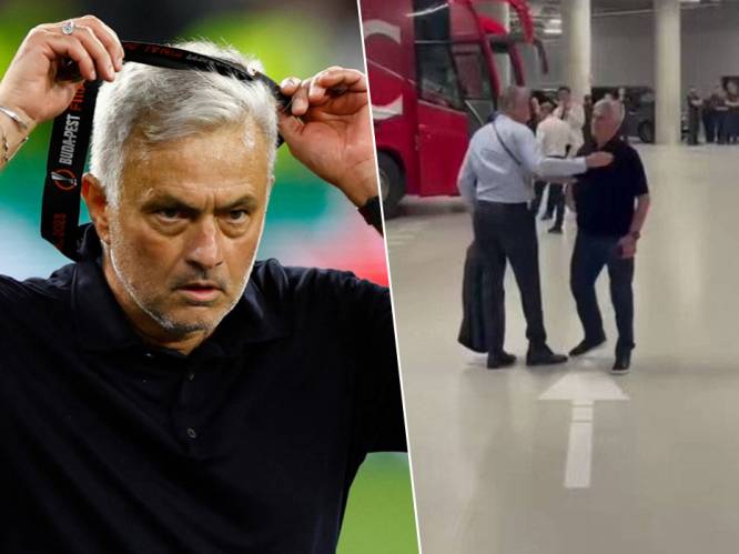 “Je bent een f*cking schande”: Mourinho gaat na verlies in finale tegen Sevilla confrontatie aan met ref in ondergrondse parking