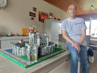 Dirk (51) bouwt Gentse Gravensteen na met 18.000 LEGO-blokjes: “Drie dagen lang 16 à 18 uur per dag aan gewerkt”