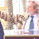 Jeff 'The Dude' Bridges feliciteert John 'Walter' Goodman uit 'The Big Lebowski' met zijn ster op de Hollywood Walk of Fame