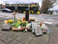 Bloemen op de plaats van het ongeval in Utrecht