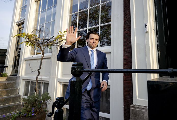 Thierry Baudet woensdagmiddag in Amsterdam.