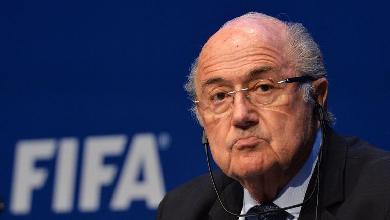 FIFA-voorzitter Sepp Blatter werd onlangs op non-actief gezet. Beeld AFP