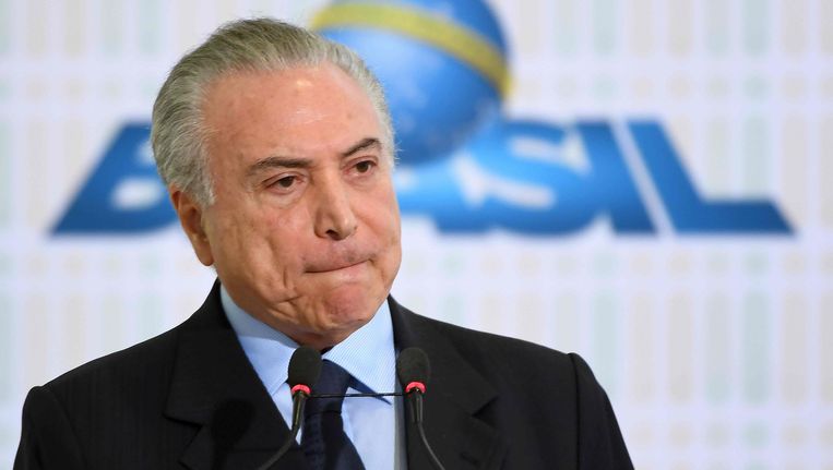 Braziliaanse president Michel Temer Beeld afp
