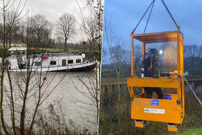 Bergingsfirma hoopt gezonken schip vandaag nog naar de oever van de ...