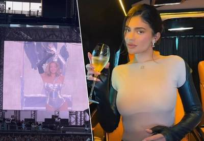 KIJK. Kylie Jenner woont met mama Kris Jenner concert bij van Beyoncé (in opmerkelijke nude-outfit)