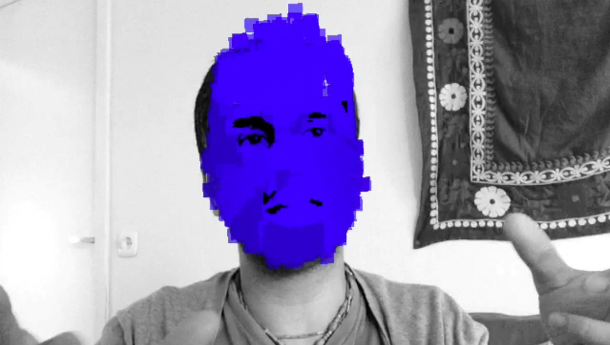 Jaap van Heusden en Ruben Pater: still uit Behind the Blue Screen. Beeld  x