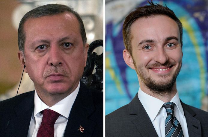 De Turkse president Erdogan diende een klacht in tegen tv-presentator Böhmermann.